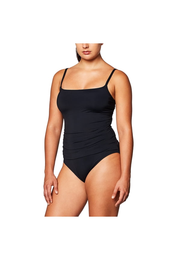 Women's Standard Island Goddess Lingerie One Piece Swimsuit Black 16