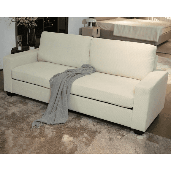 83" Modern Sofa Couch for Living Room,3-Seat Comfy Sofa Sectional for Apartment Small Space,Easy Assembly