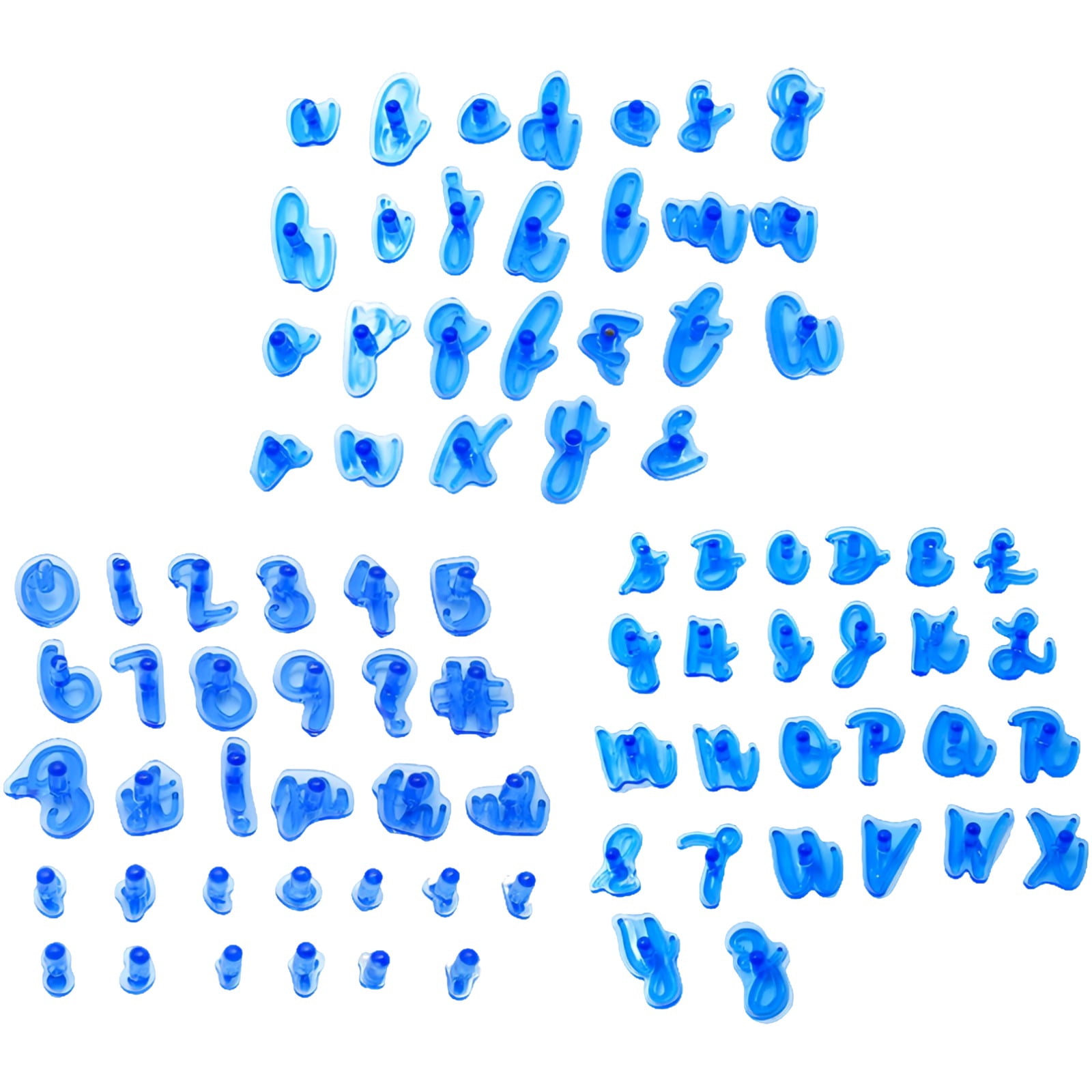 Machify 83 Pcs Alphabet Number Cake Stamp Set, Food-Safe Plastic ...