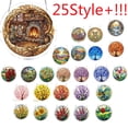 thumbnail image 1 of 83-Piece 7.4 Inch Acrylic Puzzle Suncatcher Window Hanging Kit, Stained Glass Style Light Catching Craft, Elegant Garden and Home Window Decoration, Meaningful Birthday and Holiday Gift, C, 1 of 7