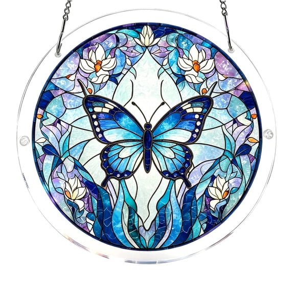 83-Piece Acrylic Jigsaw Suncatcher Window Decor – 7.4 Inch Stained Glass Style Puzzle with Rainbow Light Projection, Ideal for Garden, Home & Patio Decoration, Craft Kit