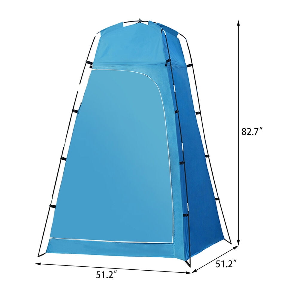 83" Pop Up Shower Tent Outdoor Privacy Tent Camp Shower Toilet Changing