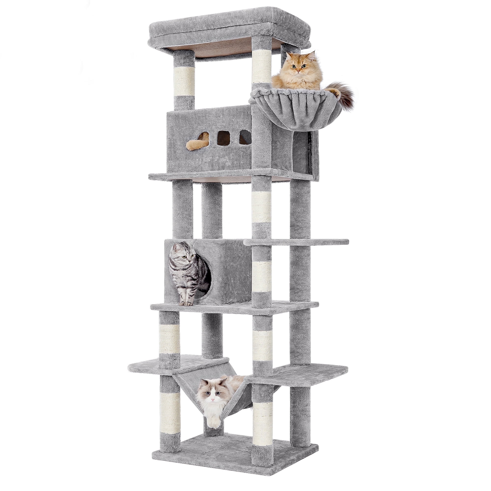 Cat Patio Multi Level Hzuaneri Cat Tree, 82.6