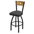 thumbnail image 1 of 830 Voltaire 25" Swivel Counter Stool with Black Wrinkle Finish, Medium Back and Canter Storm Seat, 1 of 2