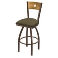 thumbnail image 1 of 830 Voltaire 25" Swivel Counter Stool with Bronze Finish, Medium Back and Graph Cork Seat, 1 of 7