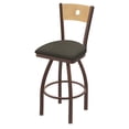 thumbnail image 1 of 830 Voltaire 25" Swivel Counter Stool with Bronze Finish, Natural Back and Graph Chalice Seat, 1 of 2