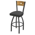 thumbnail image 1 of 830 Voltaire 25" Swivel Counter Stool with Pewter Finish, Medium Back and Canter Storm Seat, 1 of 3