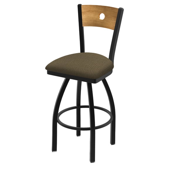 830 Voltaire Swivel Stool with Medium Maple B Back