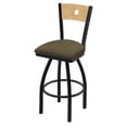 thumbnail image 1 of 830 Voltaire 30" Swivel Counter Stool with Black Wrinkle Finish, Natural Back and Graph Cork Seat, 1 of 2