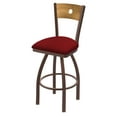 thumbnail image 1 of 830 Voltaire 30" Swivel Counter Stool with Bronze Finish, Medium Back and Graph Ruby Seat, 1 of 2