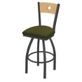 thumbnail image 1 of 830 Voltaire 30" Swivel Counter Stool with Pewter Finish, Natural Back and Graph Parrot Seat, 1 of 2