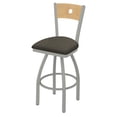 thumbnail image 1 of 830 Voltaire 36" Swivel Counter Stool with Anodized Nickel Finish, Natural Back and Graph Chalice Seat, 1 of 3