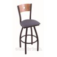 thumbnail image 1 of Holland Bar Stool Co Voltaire 30 in. Metal Swivel Bar Stool with Faux Leather Seat, 1 of 7