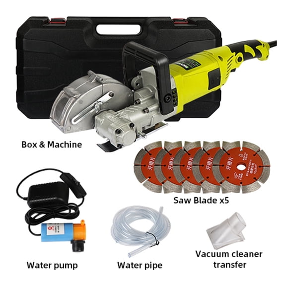 8300W Electric Wall Chaser Groove Slotting Machine Brick Wall Cutting Machine Steel Concrete Cutter Circular Saw Power Tool