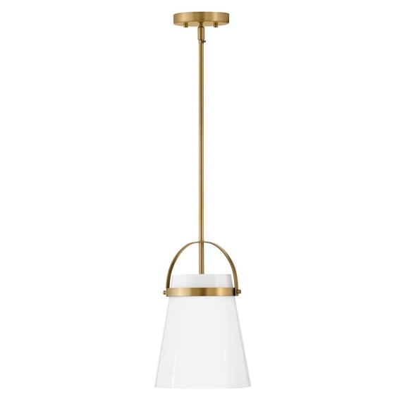 83057LCB Lark Tori - 1 Light Convertible Pendant In Transitional and Modern Style-13.75 Inches Tall and 9 Inches Wide-Lacquered Brass Finish