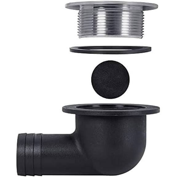 8306N Nylon Deck Drain, with Stainless Domed Grate with Ball$$Tools & Hardware Other