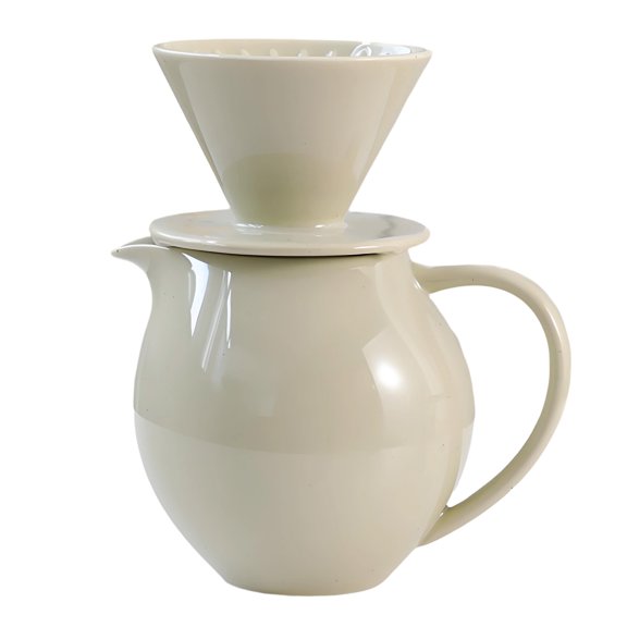 830ml Ceramic Dripping Coffee Brewer Maker Set Large Capacity Carafe Pots And Dripper For Family And Friend Gatherings