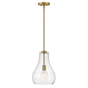 83117LCB Lark Frankie - 1 Light Pendant In Transitional and Classic Style-14.75 Inches Tall and 10 Inches Wide-Lacquered Brass Finish