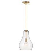 83117LCB Lark Frankie - 1 Light Pendant In Transitional and Classic Style-14.75 Inches Tall and 10 Inches Wide-Lacquered Brass Finish
