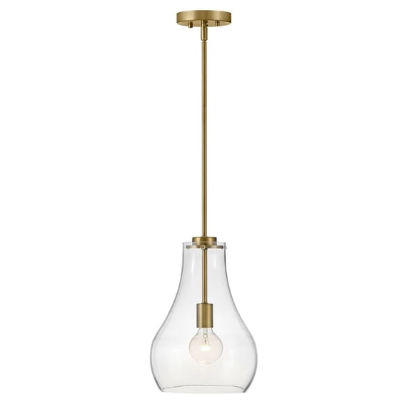 83117LCB Lark Frankie - 1 Light Pendant In Transitional and Classic Style-14.75 Inches Tall and 10 Inches Wide-Lacquered Brass Finish