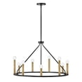 thumbnail image 1 of 83158BK Lark Lazlo - 9 Light Medium Chandelier In Transitional and Modern Style-18.5 Inches Tall and 30 Inches Wide, 1 of 16