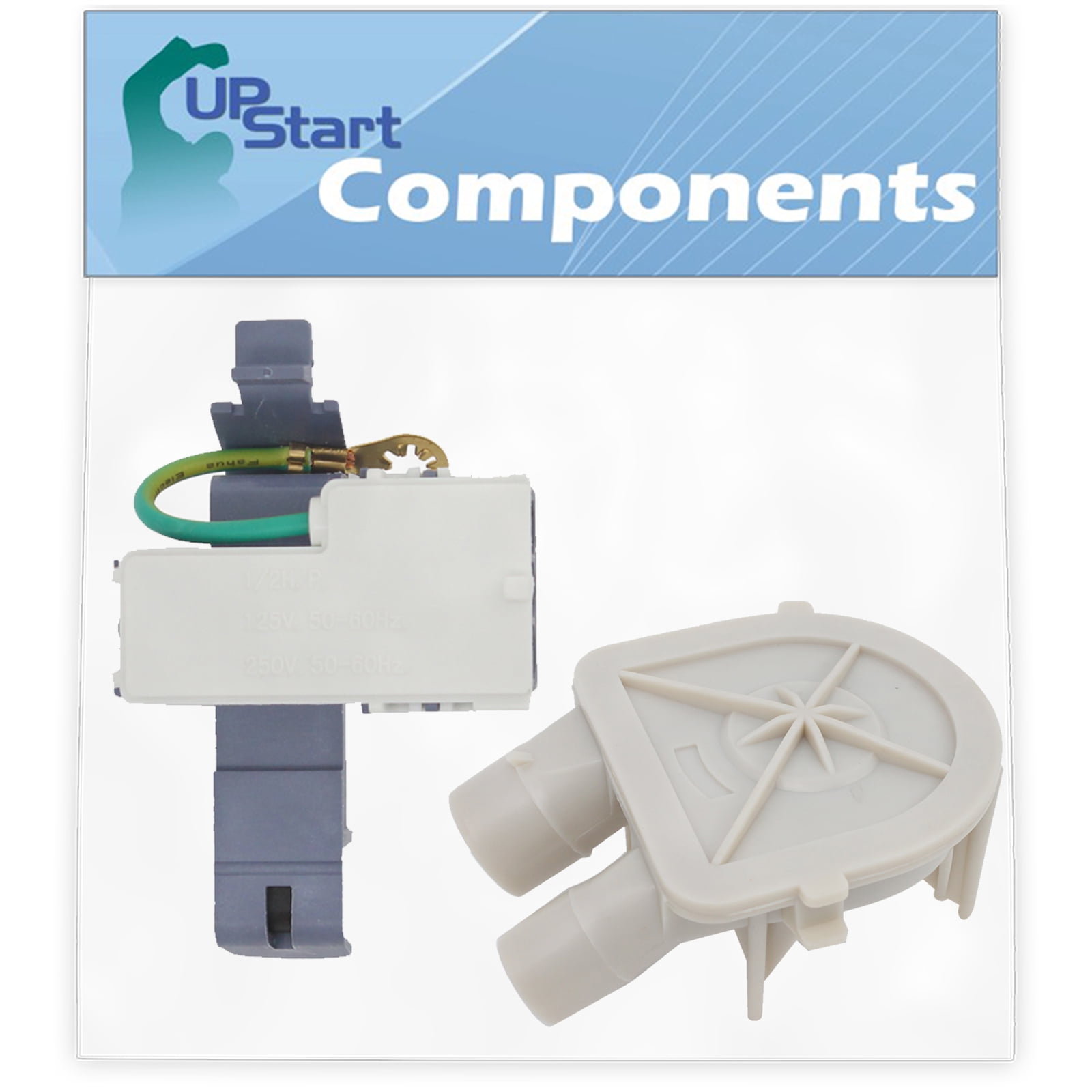 3363394 Washing Machine Pump Replacement For Roper RAX4232RQ0 Washer Compatible Wp3363394 Water Assembly Upstart Components Brand