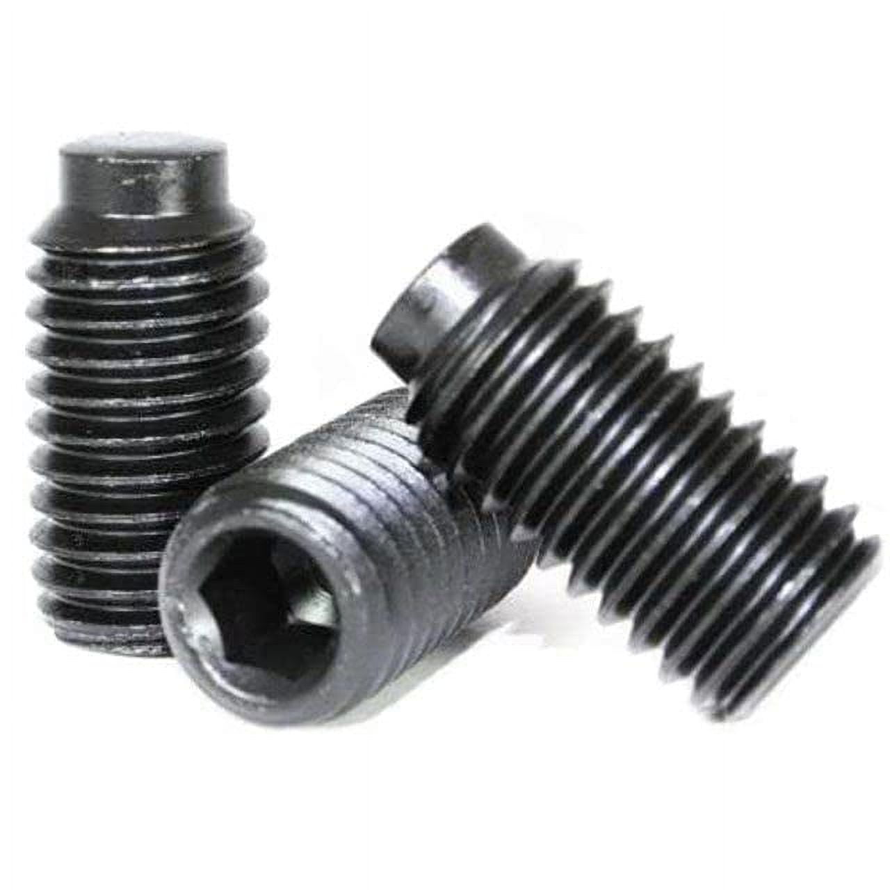 832 X 7/8" Half Dog Point Set Screws, ASME B18.3, Alloy Steel, Black