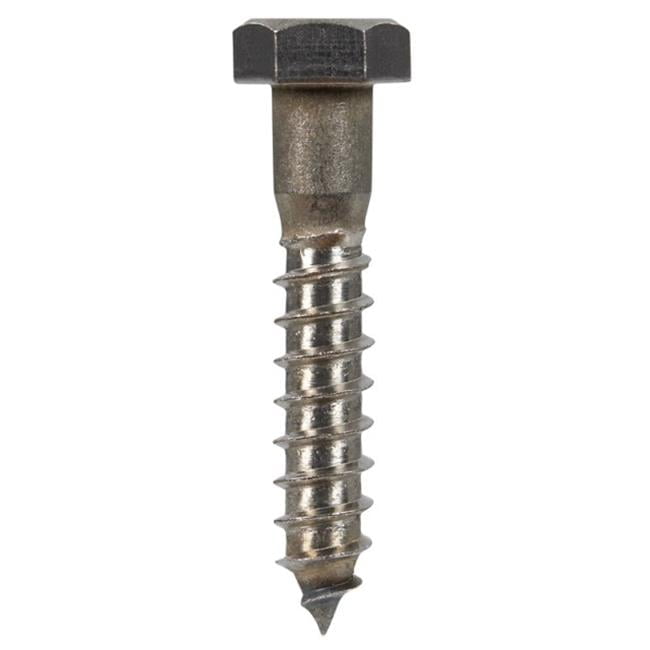 832066 0.375 x 2 in. Hex Head Lag Bolt  Stainless Steel