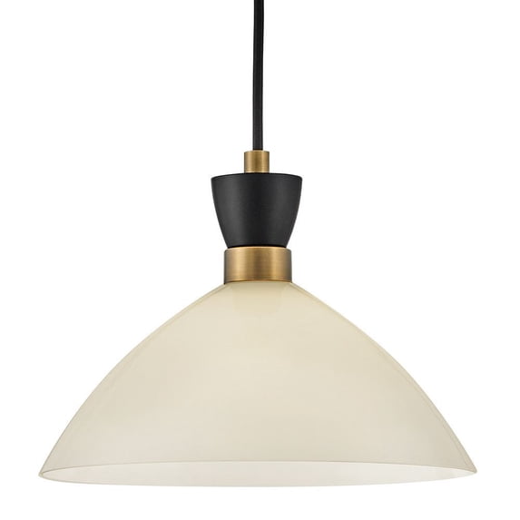 83257BK-CO Lark Simon - 12W 1 LED Small Convertible Pendant In Modern Style-10 Inches Tall and 13 Inches Wide