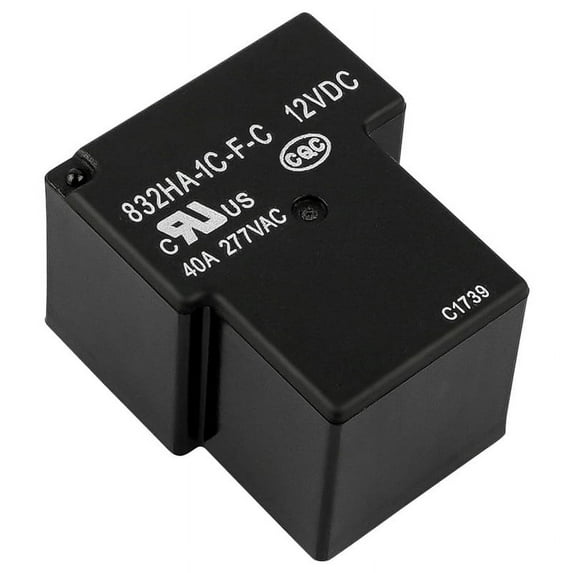 832HA-1C-F-C 12VDC 40A Power Relay with 5Pins High Power Type SPDT Class F Flux Tight
