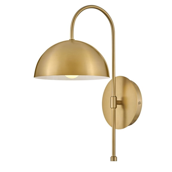 83300LCB Lark Lou - 5W 1 LED Wall Sconce In Modern Style-17 Inches Tall and 8 Inches Wide-Lacquered Brass Finish