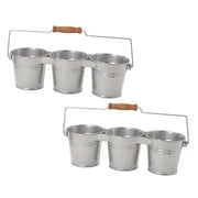 8331 S-2 Galvanized Steel Steel Window Box Planter - Set of 2