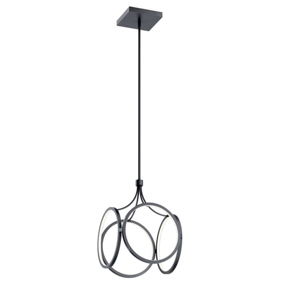 83346mbk Elan Lighting Ciri - 54W 1 LED Pendant - with Contemporary inspirations - 19.75 inches tall by 14 inches wide-Matte Black Finish