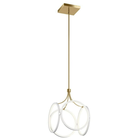 83346wh Elan Lighting Ciri - 54W 1 LED Pendant - with Contemporary inspirations - 19.75 inches tall by 14 inches wide-White Finish