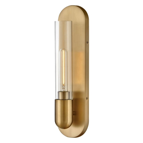 83470LCB Lark Tully - 8W 1 LED Medium Wall Sconce-18 Inches Tall and 4.5 Inches Wide-Lacquered Brass Finish