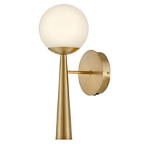 83500LCB Lark Izzy - 5W 1 LED Wall Sconce In Mid-Century Modern Style-16 Inches Tall and 6 Inches Wide-Lacquered Brass Finish