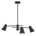 thumbnail image 1 of 83543BK Lark Birdie - 15W 3 LED Convertible Chandelier In Mid-Century Modern-10.25 Inches Tall and 30 Inches Wide, 1 of 24