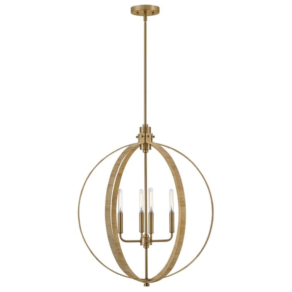 83554LCB-BAM Lark Fallon - 20W 4 LED Medium Orb Chandelier In Coastal Style-27.75 Inches Tall and 24 Inches Wide