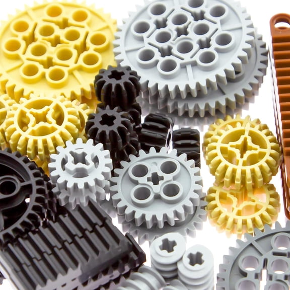 836PCS Technic-Parts Building-Block MOC Technical-Vehicles-Gears Technical Lots Pack Bulk Toys Accessories Pieces Sets, Chain Link Pins Connector Joints Bricks