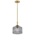 thumbnail image 1 of 83727LCB-SM Lark Lisette - 12W 1 LED Small Pendant-10.75 Inches Tall and 9 Inches Wide-Smoked Glass Color, 1 of 10