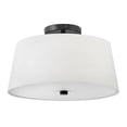 thumbnail image 1 of 83773BK Lark Beale - 28W 2 LED Medium Flush Mount-8.25 Inches Tall and 14 Inches Wide-Black Finish, 1 of 12