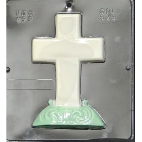838 Cross on Base Chocolate Candy Mold