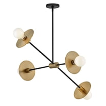 83885LCB Lark Lulu - 40W 4 LED Medium Convertible Mobile Chandelier In Modern Style-8 Inches Tall and 35.75 Inches Wide