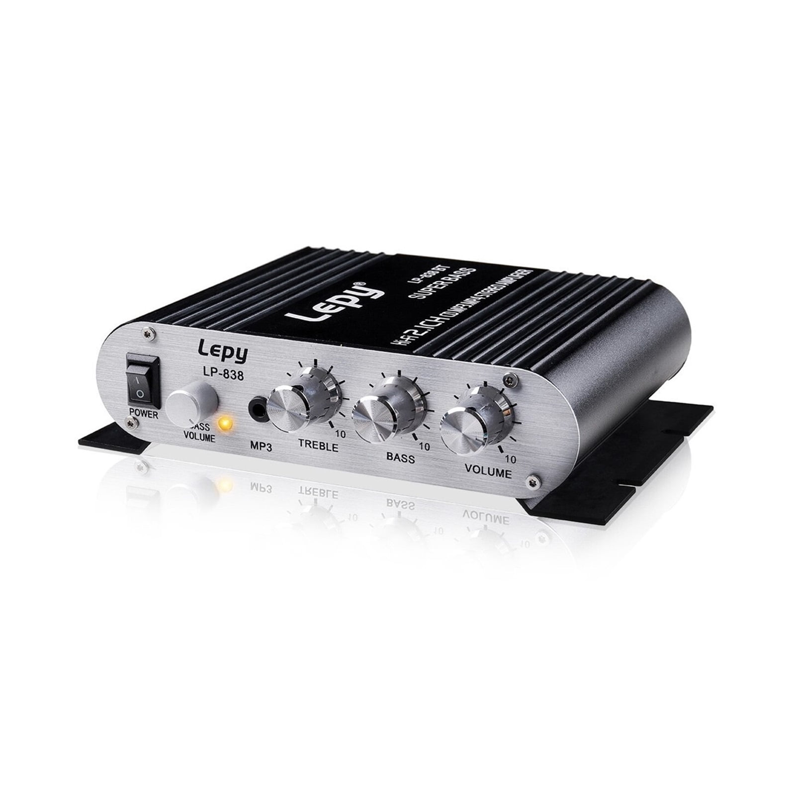 838BT 2.1CH 2x300W Digital Car Power Amplifier Bluetooth Hi-Fi Stereo Bass Amplifier Audio Support Subwoofer Car Home BASS Audio ,Wide Application