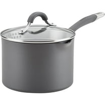 83906  Radiance Hard Anodized Nonstick Frying Pan / Fry Pan / Hard Anodized Skillet with Helper Handle - 14 Inch, Gray