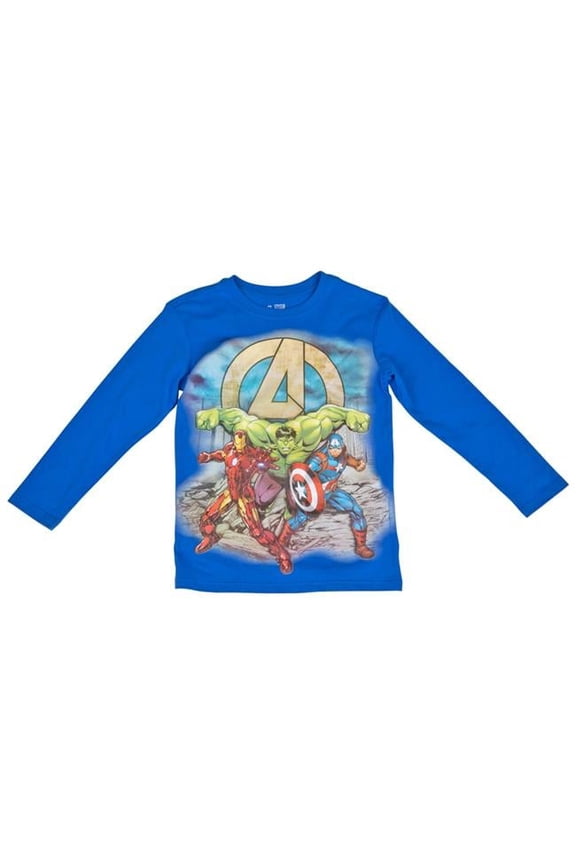 839329-large-11-12 Marvel Comics Group Battle Stance Youth Long Sleeve, Large - 11-12