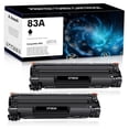 thumbnail image 1 of A AZTECH 83A 83X Toner Cartridge Compatible for 83A CF283A CF283X LaserJet Pro MFP M127fw M127fn M225dn M225dw LaserJet Pro M201dw M201n Printer (Black, 2-Pack), 1 of 6