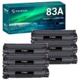 thumbnail image 1 of 83A Toner Cartridge Replacement Compatible for HP 83A CF283A High Yield (Black, 6-Pack), 1 of 7