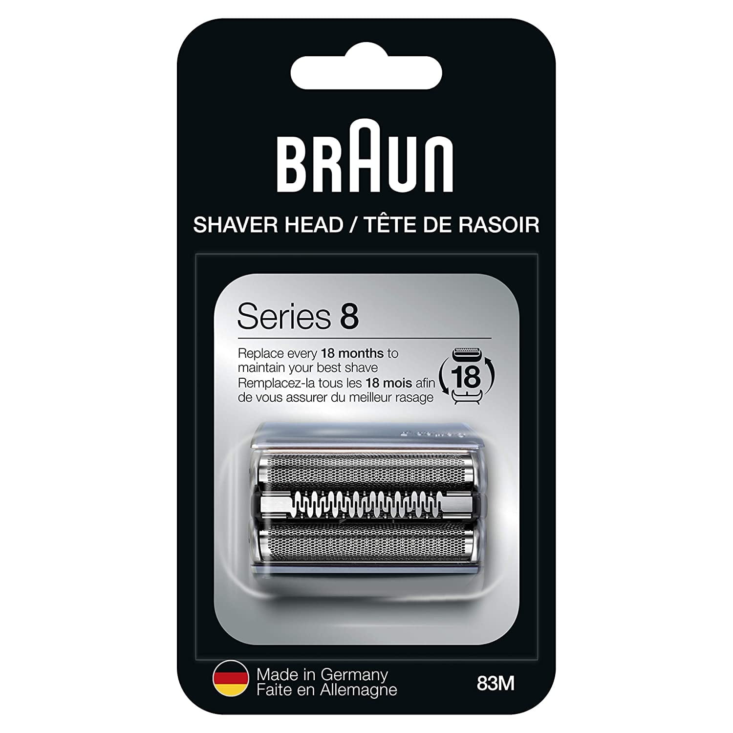 83M Men's Electric Shaving Heads, Compatible with Braun 8 Series Shavers for Electric Shavers 8320s 8325s 8330s 8340s