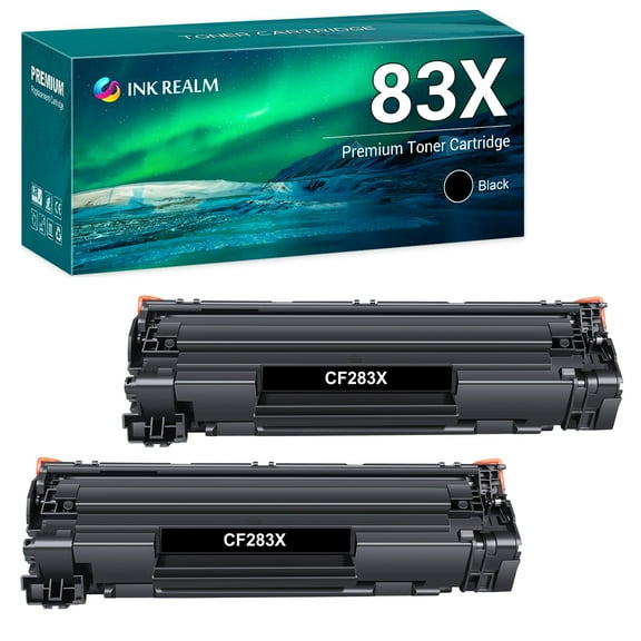 83X 83A Toner Cartridge Replacement Compatible for HP 83X CF283X Pro M201dw M201n M201 M125 M125nw M127fn M127fw M225dn Printer (Black, 2 Pack)